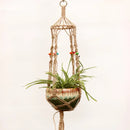 hemp rope hanging basket for decorative plants