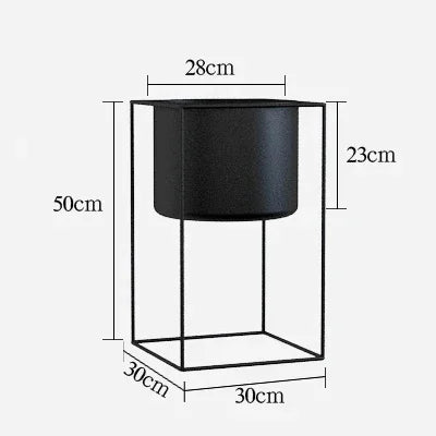 Nordic wrought iron plant stand for indoor and outdoor decoration