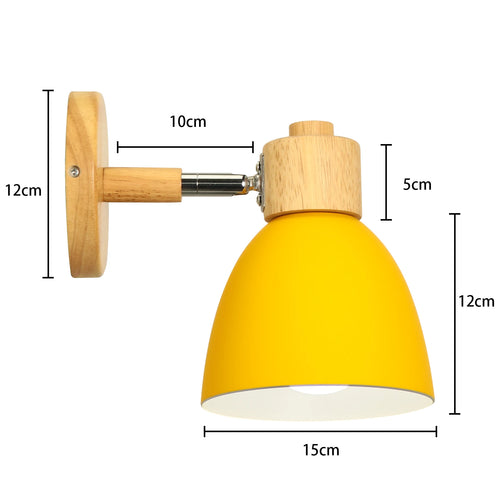 Nordic wooden LED wall light modern home decor - vue 21 sur 23