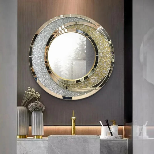 Nordic luxury round decorative mirrors for home decor - vue 6 sur 8