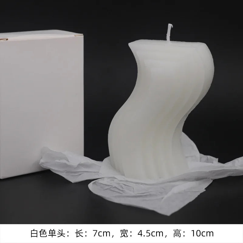 geometric u-shaped scented candles for home decor - vue 18 sur 27