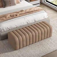 Nordic velvet bench soft and elegant footrest