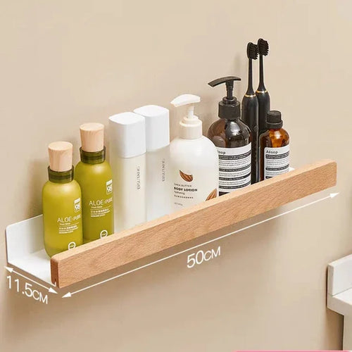 bathroom storage wall shelf - vue 9 sur 14