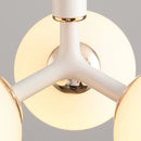 Nordic glass pendant light with metal