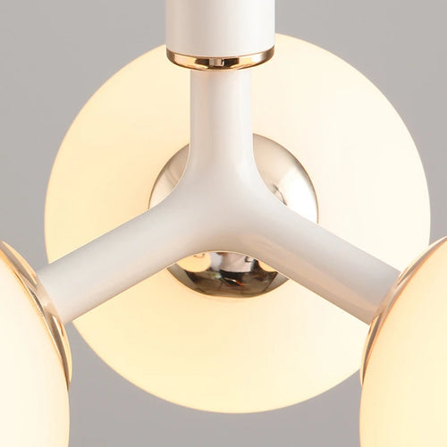 Nordic glass pendant light with metal - vue 6 sur 12