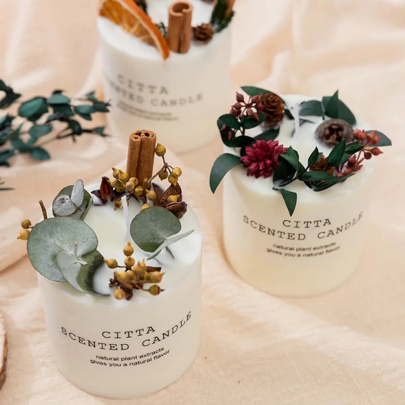 retro scented candle set for a cute gift