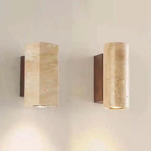 Wabi sabi marble LED wall light for interior decoration - vue 6 sur 10