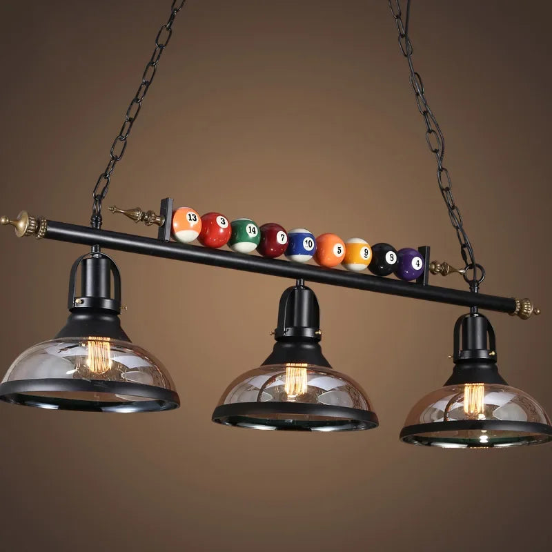 Retro chandelier for bar and billiard creative nostalgic decor