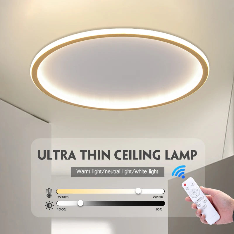 Ultra thin LED ceiling light with creative cloud design, smart lighting - vue 3 sur 26
