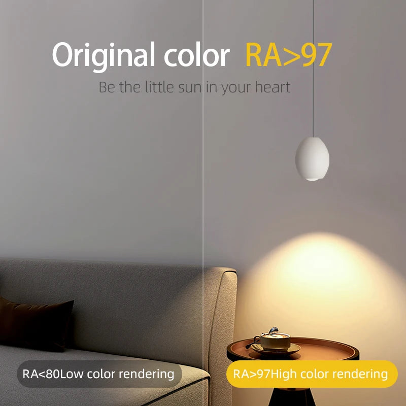 Aisilan adjustable pendant metal spotlight CRI 97 - vue 3 sur 7