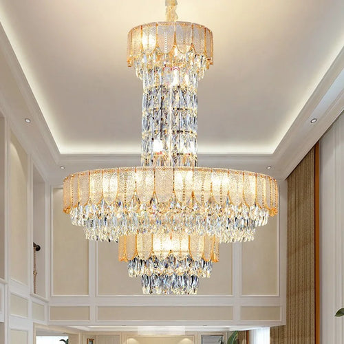 Luxury crystal chandelier for hotel and villa - vue 3 sur 24