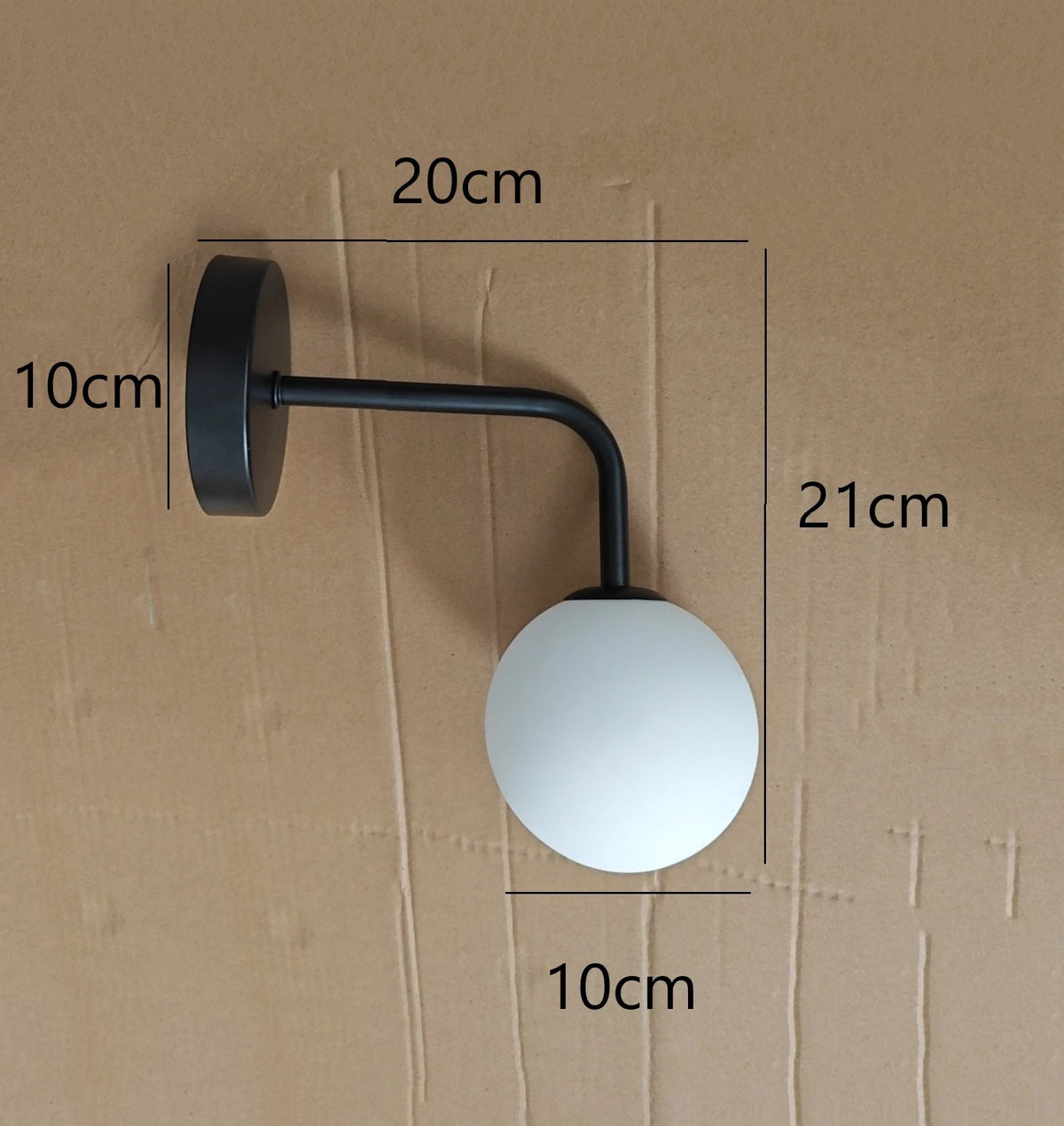Post-modern simple gold glass LED wall light - vue 9 sur 10
