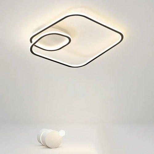 Modern simple LED ceiling light chandelier for living room, dining room, study, bedroom, and home interior decor