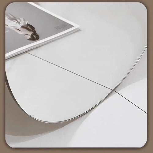 Elliptical smart anti-fog LED wall mirror with three colour settings - vue 6 sur 18