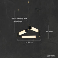 Modern white marble LED pendant ceiling light, contemporary decorative style, ideal for villas