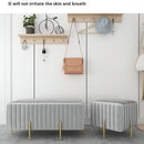 Nordic creative multifunctional velvet bench for living room and bedroom