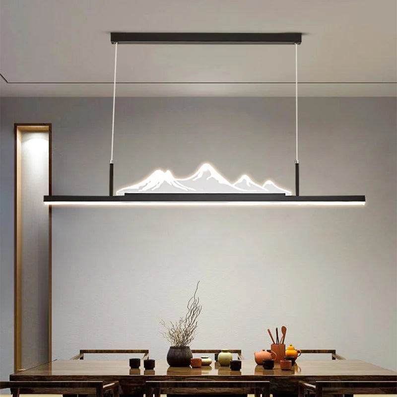 Modern LED pendant light for elegant interior decor - vue 10 sur 11
