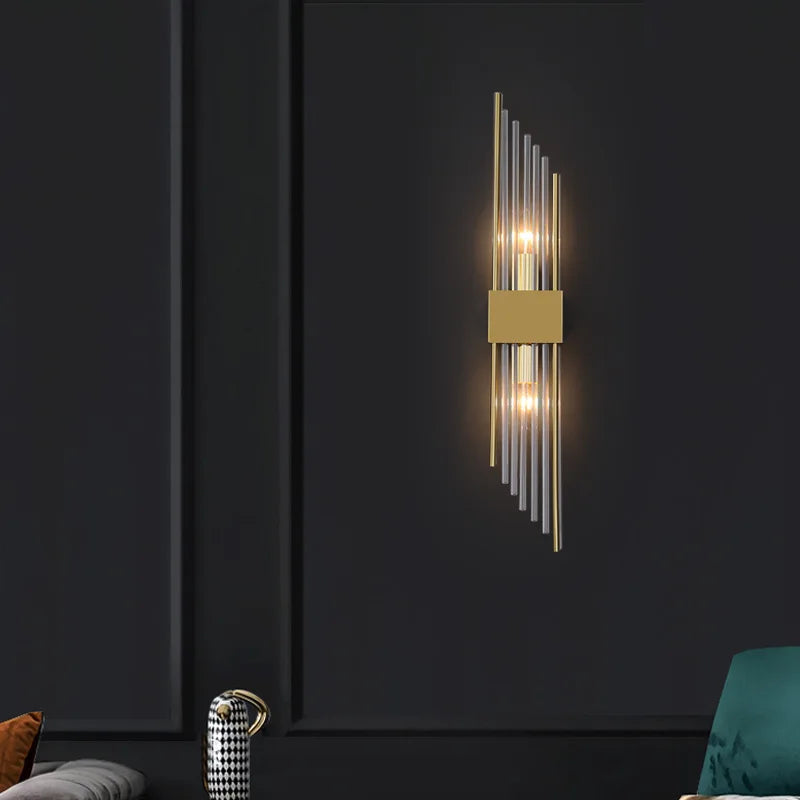 Luxury nordic crystal LED wall light for stylish interiors