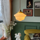 Milky white glass LED pendant light