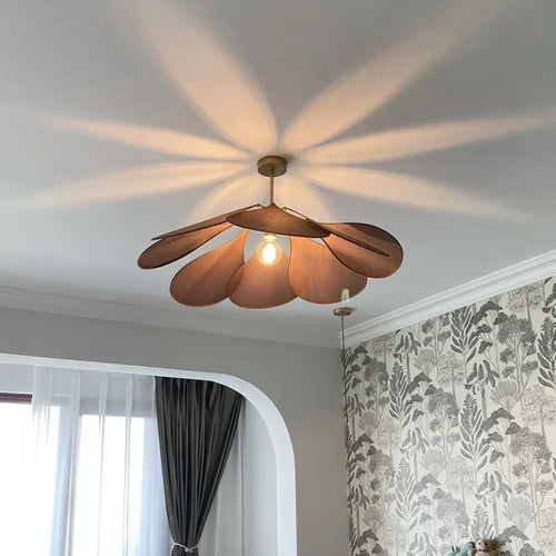 Nordic fabric LED pendant light for indoor decoration - vue 4 sur 18