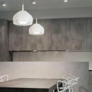 Italian designer pendant light with openwork for modern interiors