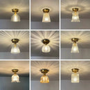 Modern glass ceiling light for bright indoor and outdoor spaces