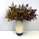 Set of 2 artificial silk leaves for floral decoration