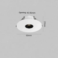 Ultra-slim round recessed LED spotlight for ambient lighting