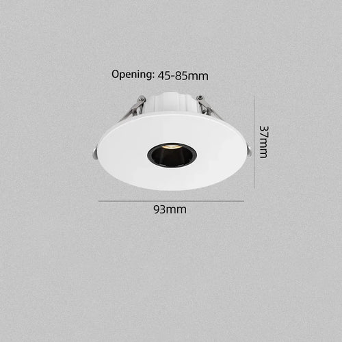 Ultra-slim round recessed LED spotlight for ambient lighting