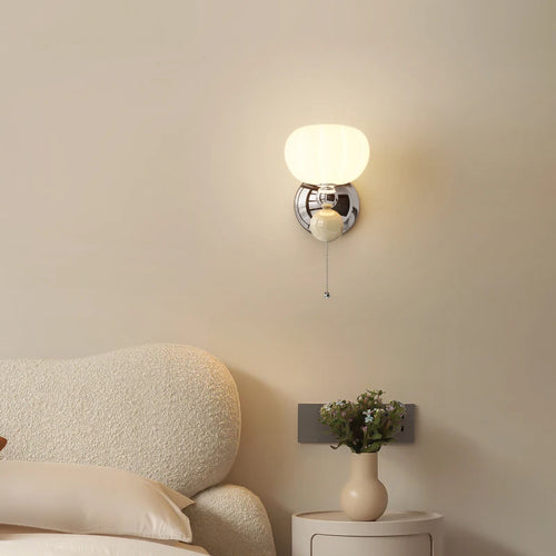 Nordic minimalist creative pumpkin wall light for children - vue 2 sur 14