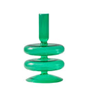 Glass taper candle holders for wedding table decoration
