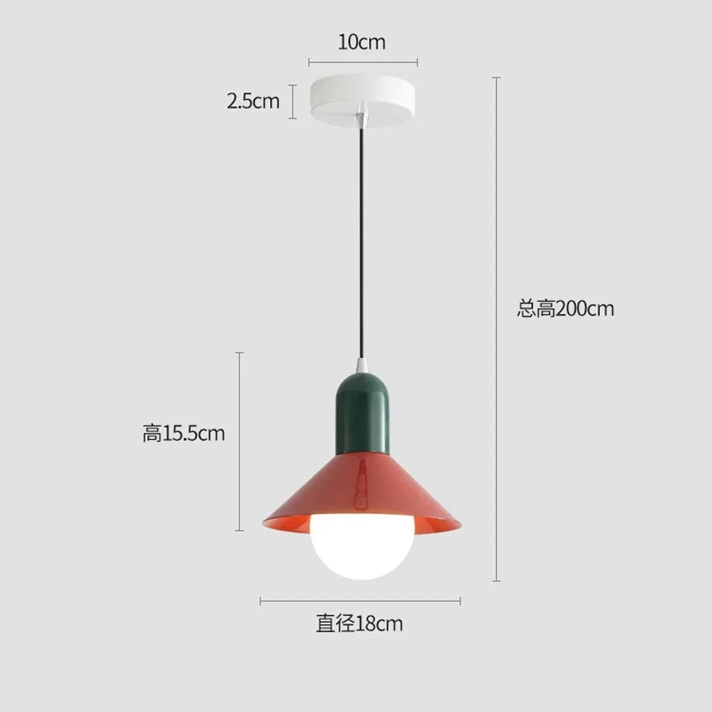 Minimalist LED pendant light for modern interior decor