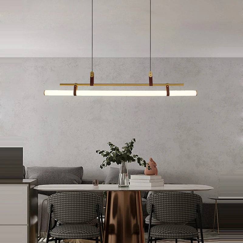 Minimalist LED chandelier trendy 2022 pendant lighting - vue 3 sur 10