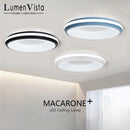 Modern nordic LED macaron circular ceiling light for bedroom, children's room or living room