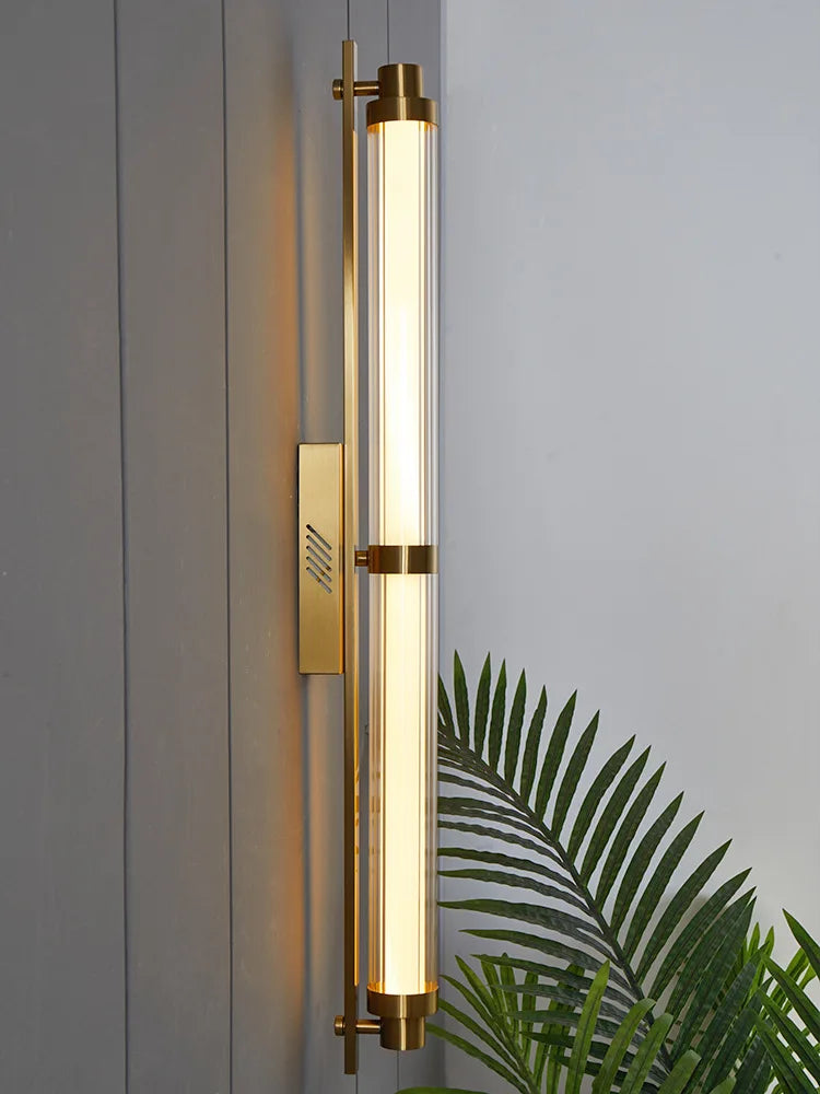 Modern cylindrical LED wall light for elegant interiors