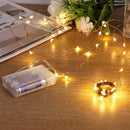 Led fairy lights with copper wire for festive and cosy decoration
