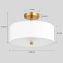 Vintage fabric ceiling light for a warm and welcoming atmosphere