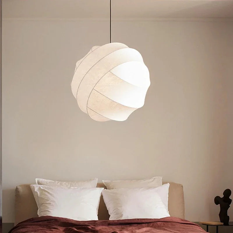 Wabi sabi silk pendant light for modern interior decor