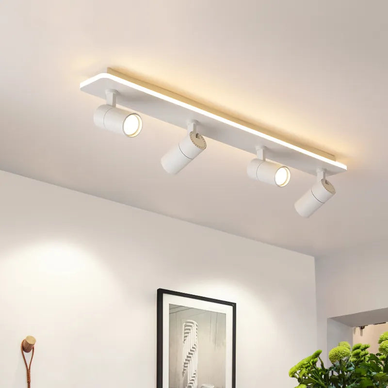 Modern black LED ceiling spotlight - vue 3 sur 19
