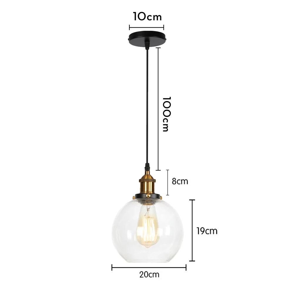 modern glass pendant light for elegant interior decoration - vue 12 sur 12