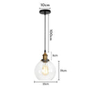 modern glass pendant light for elegant interior decoration
