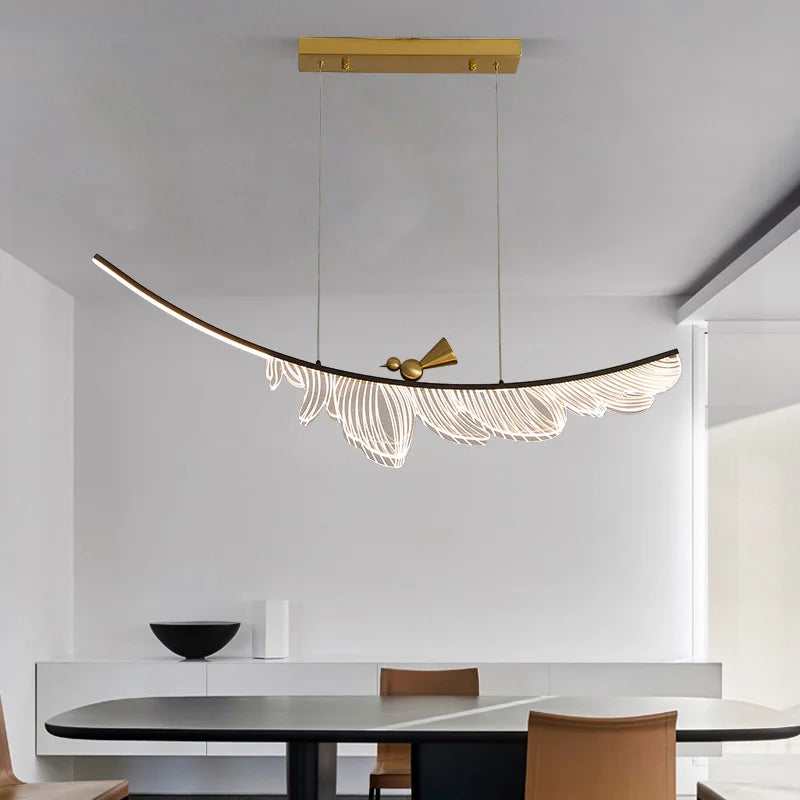Modern LED chandelier for restaurant table and home decoration - vue 6 sur 9