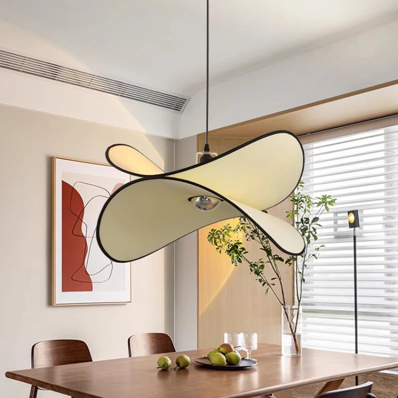 Retro fabric wabi-sabi chandelier for interior decoration
