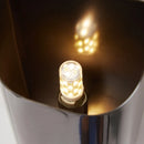 Modern brass LED wall light
