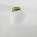 Modern ceiling light with white acrylic shade for dining room and home decor
