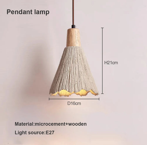 Retro cement chandelier for living room and restaurant