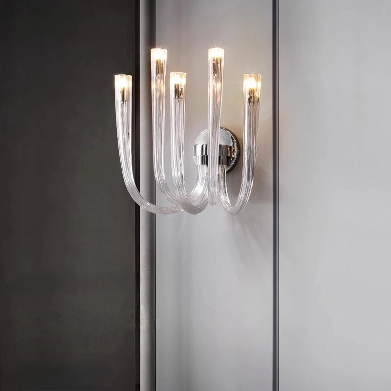 Postmodern designer wall light creative fireworks style