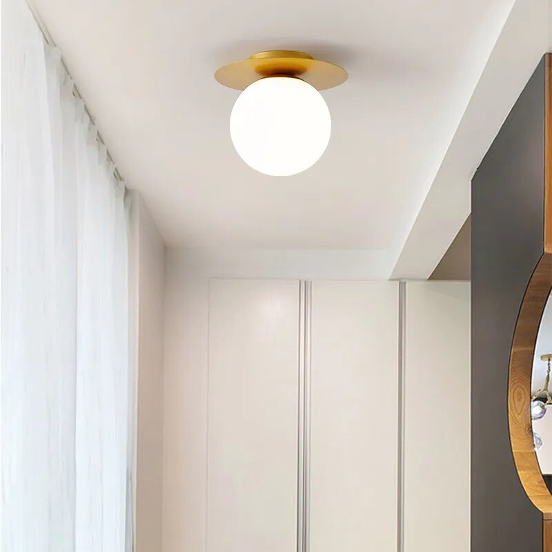 Modern LED ceiling light for balcony lighting - vue 4 sur 8
