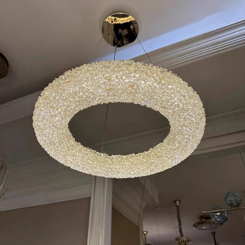 Elegant k9 crystal chandelier for modern lighting - vue 4 sur 13