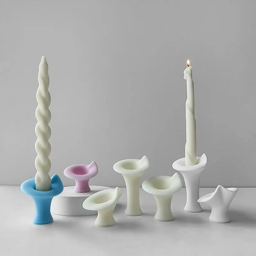 DIY decorative aromatherapy candlestick silicone mold - vue 4 sur 9